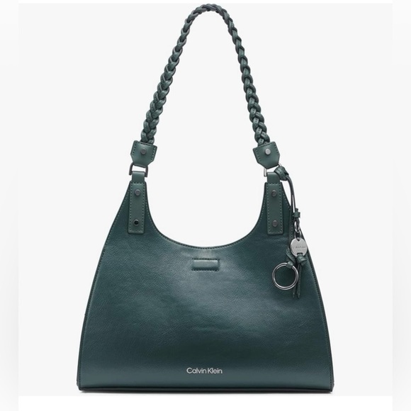 Calvin Klein Handbags - Calvin Klein Boho Dark Green Satchel